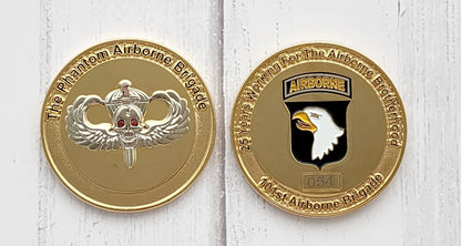 Phantom Airborne Brigade 101st Airborne Challange Coin