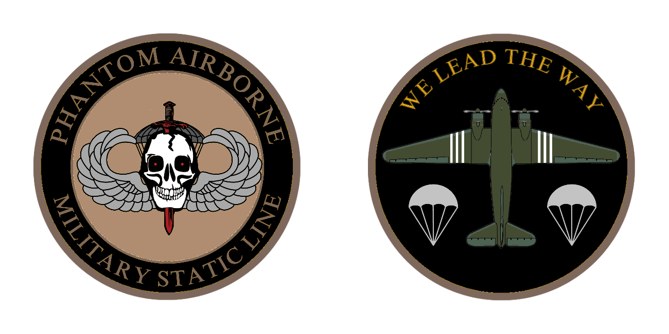 Phantom Airborne Brigade C-47 Challange Coin