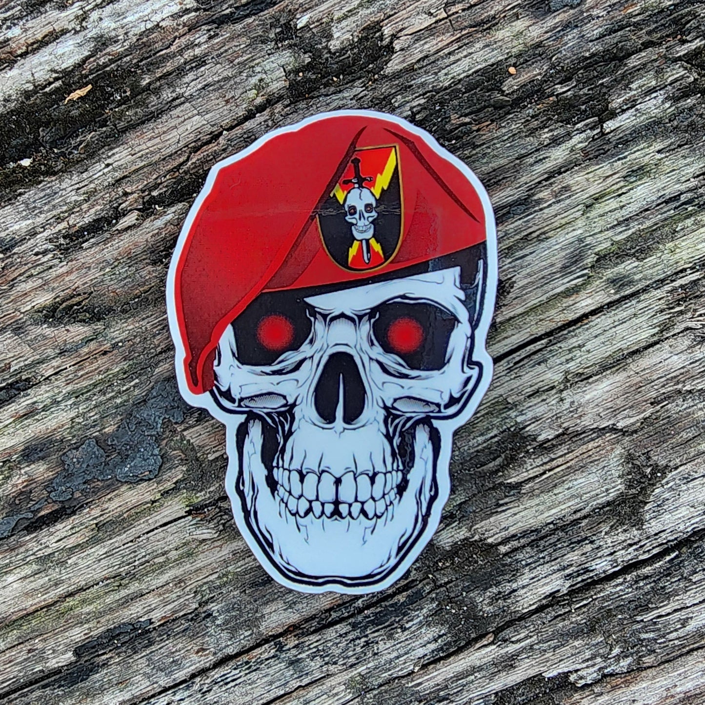 Dead Carl with Beret Sticker