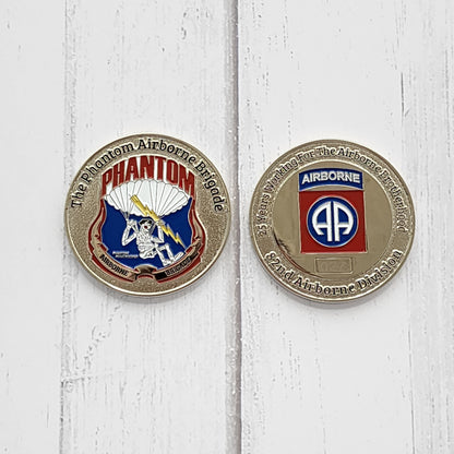 Phantom Airborne Brigade 82nd Airborne Challange Coin