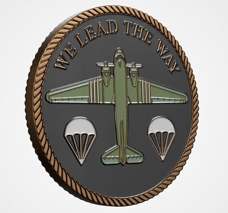 Phantom Airborne Brigade C-47 Challange Coin