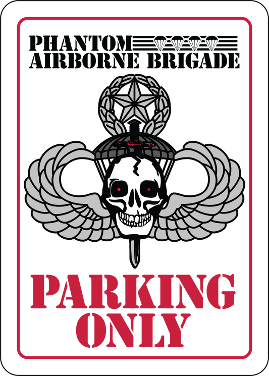 PAB Parking Only Sign