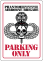 PAB Parking Only Sign