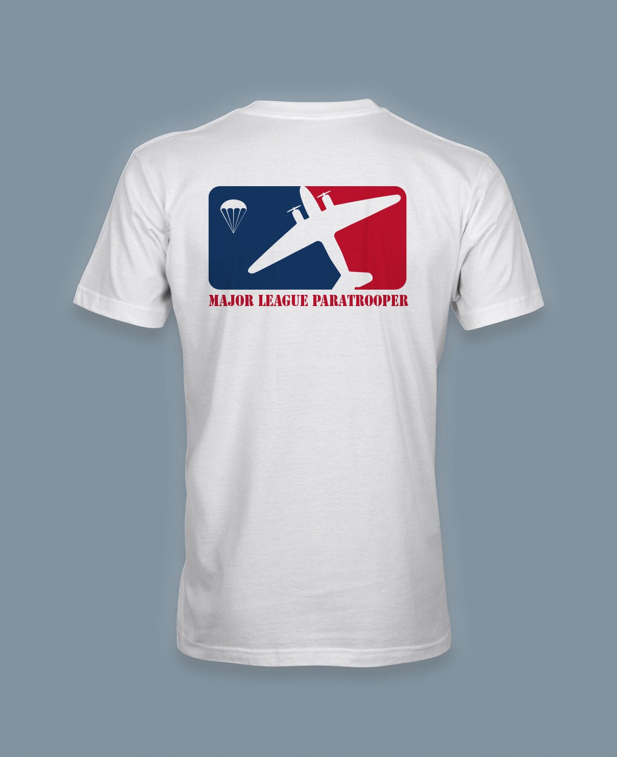 Phantom Airborne "Major League Paratrooper" T-Shirt - White